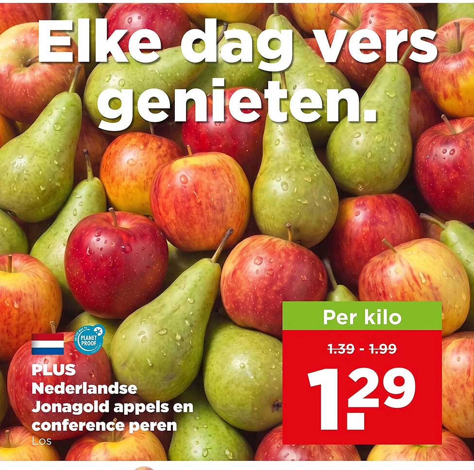 PLUS Nederlandse Jonagold appels en conference peren