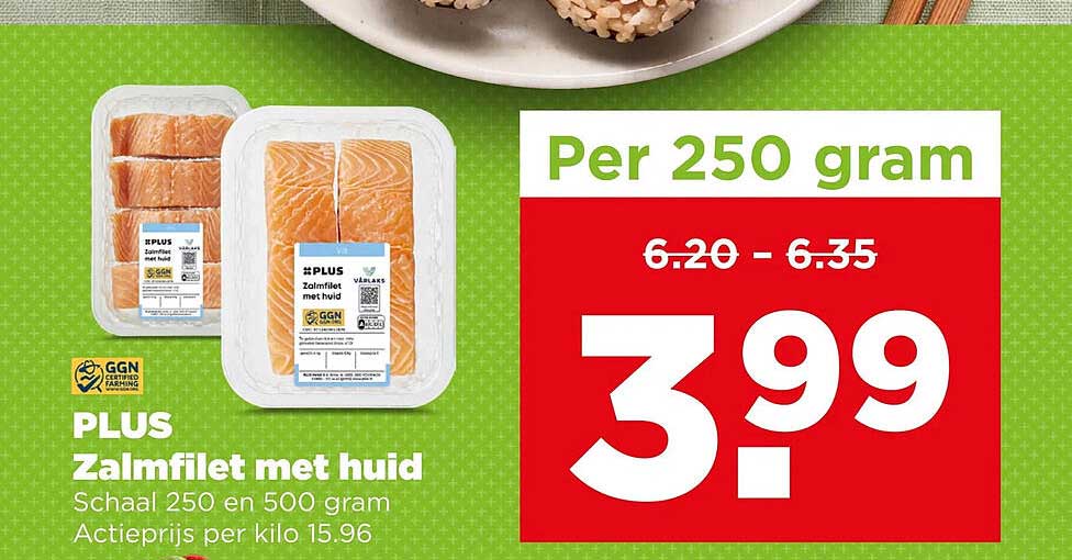 PLUS Zalmfilet met huid