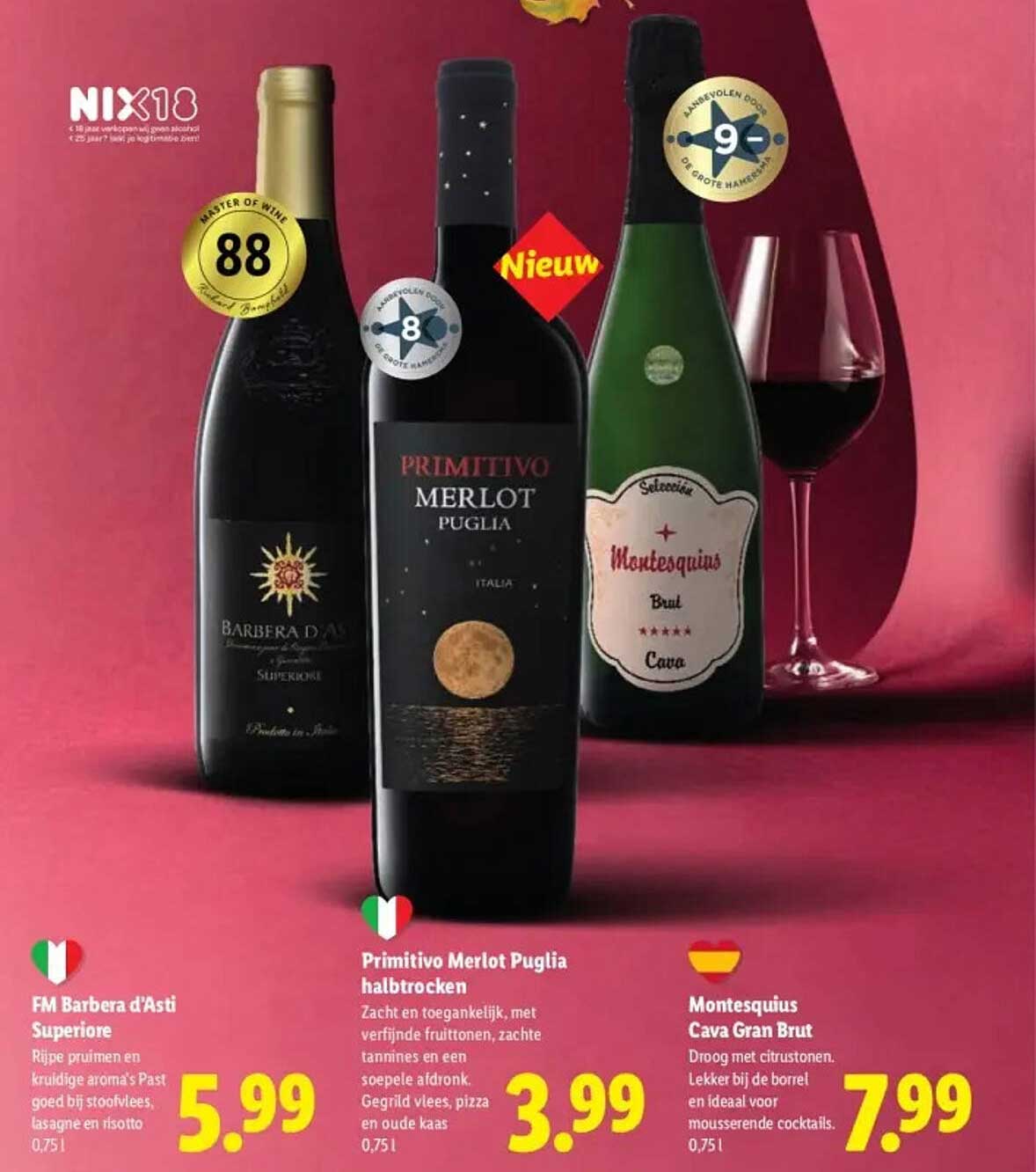 Primitivo Merlot Puglia halfdroken