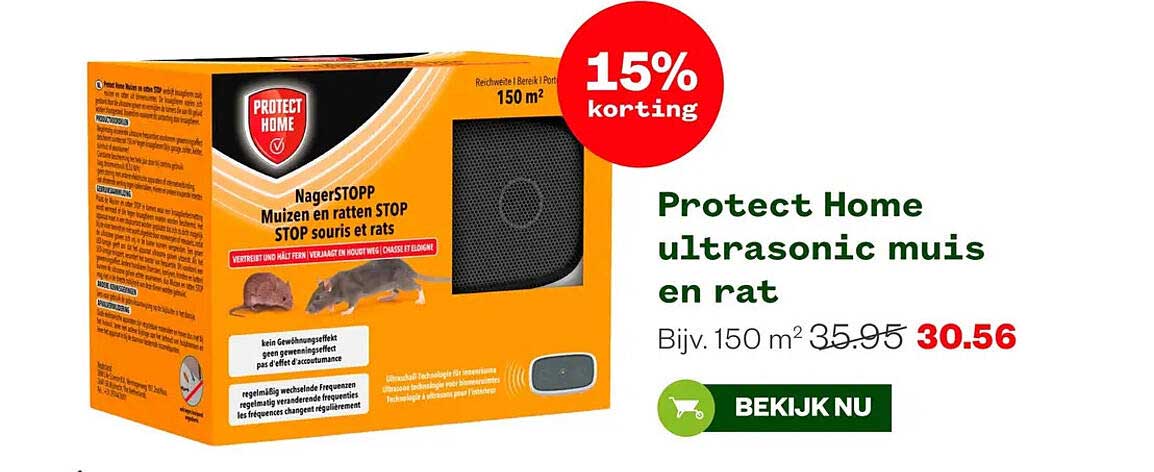 Protect Home ultrasonic muis en rat 15% korting