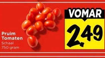 Pruim Tomaten Schaal 750 gram