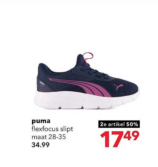 puma flexfocus slip maat 28-35 2e artikel 50%
