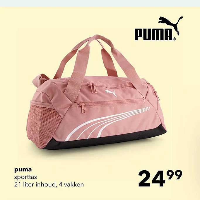 puma sporttas 21 liter inhoud, 4 vakken