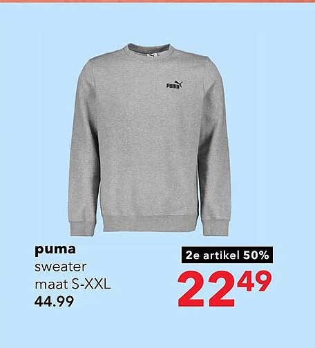 puma sweater maat S-XXL 2e artikel 50%