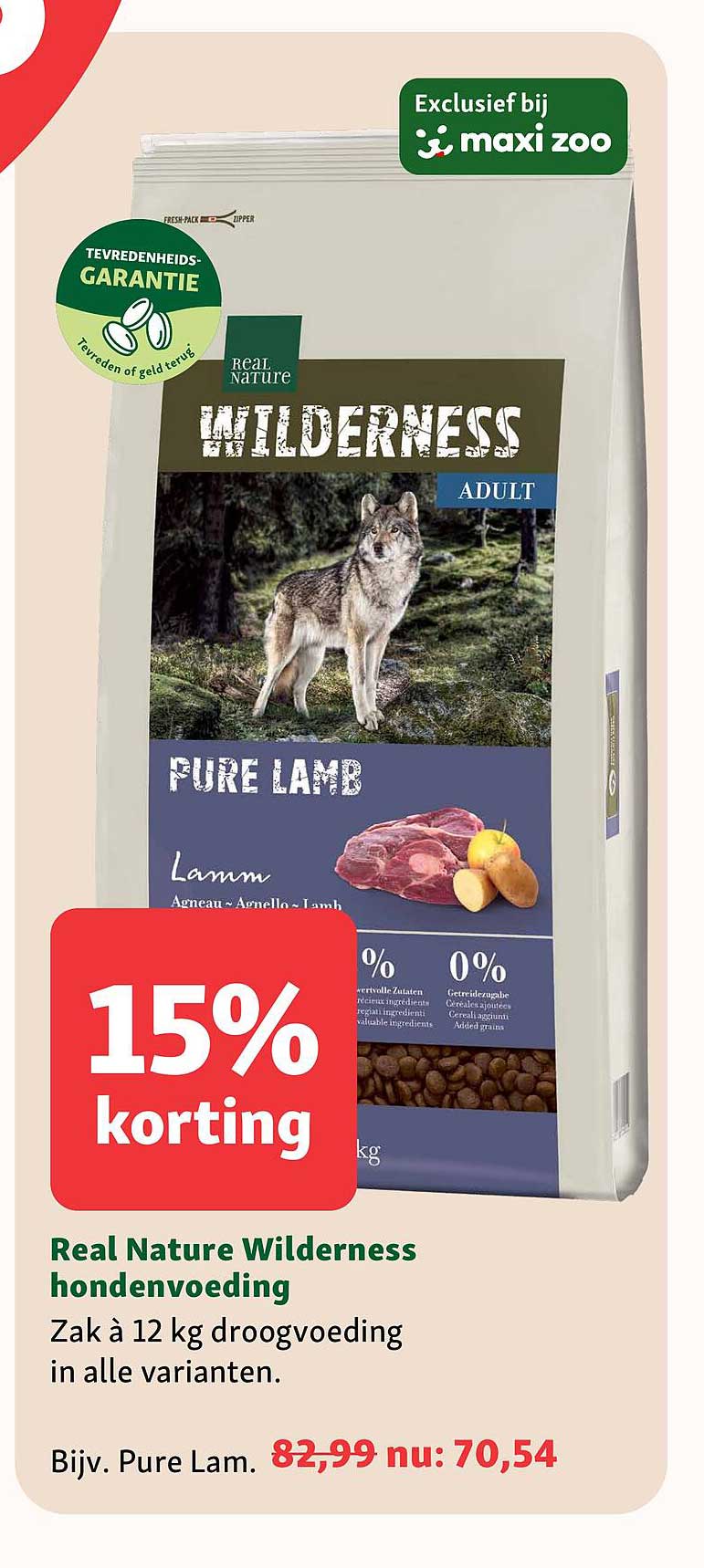 Real Nature Wilderness hondenvoeding