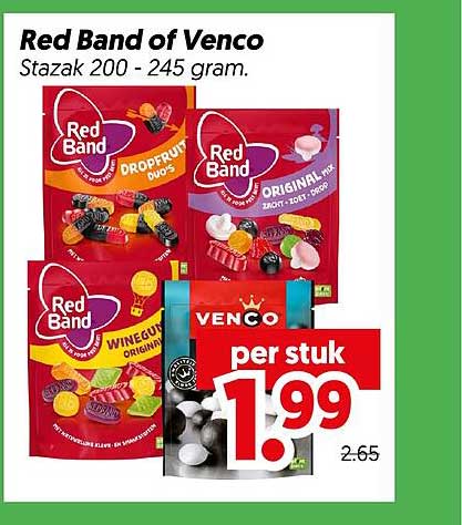 Red Band of Venco Zak 200 - 245 gram.