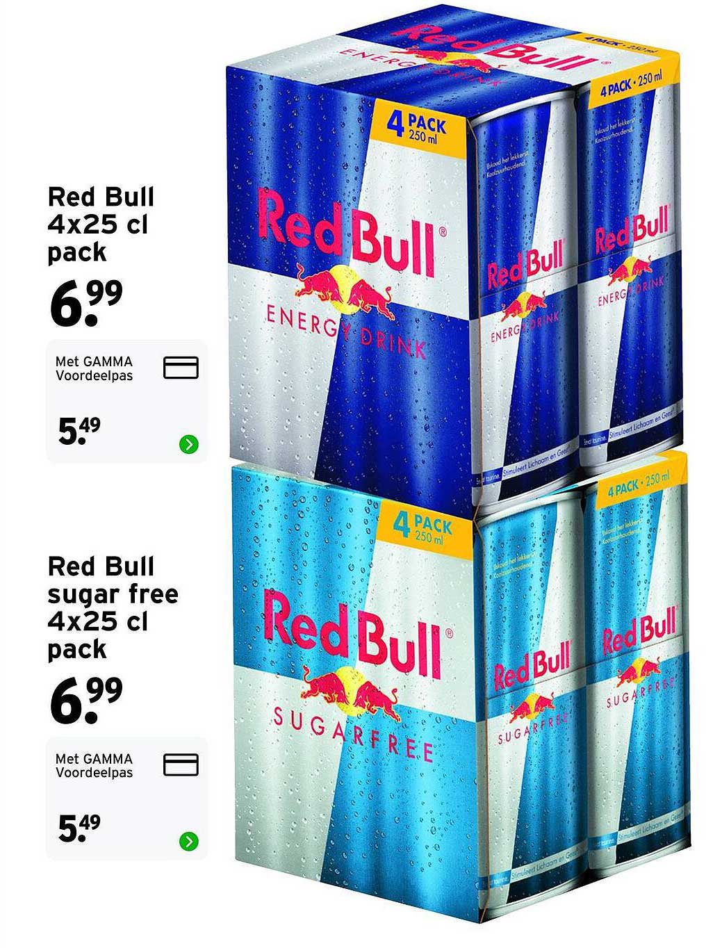 Red Bull 4x25 cl pack