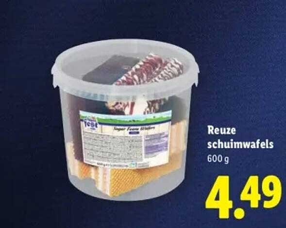 Reuze schuimwafels 600 g