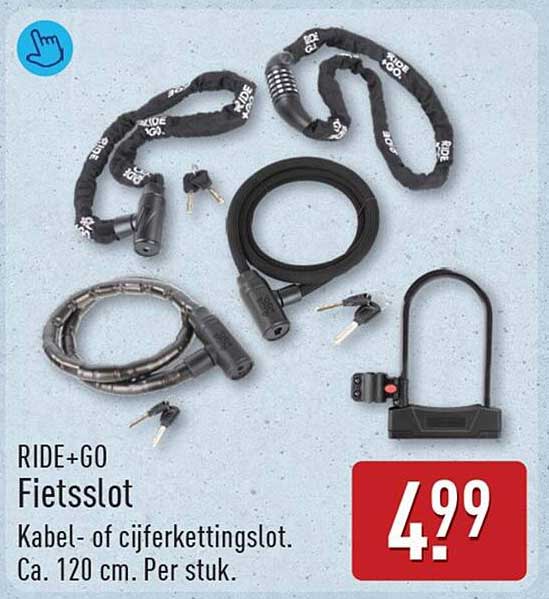 RIDE+GO Fietsslot