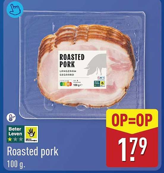 Roasted pork