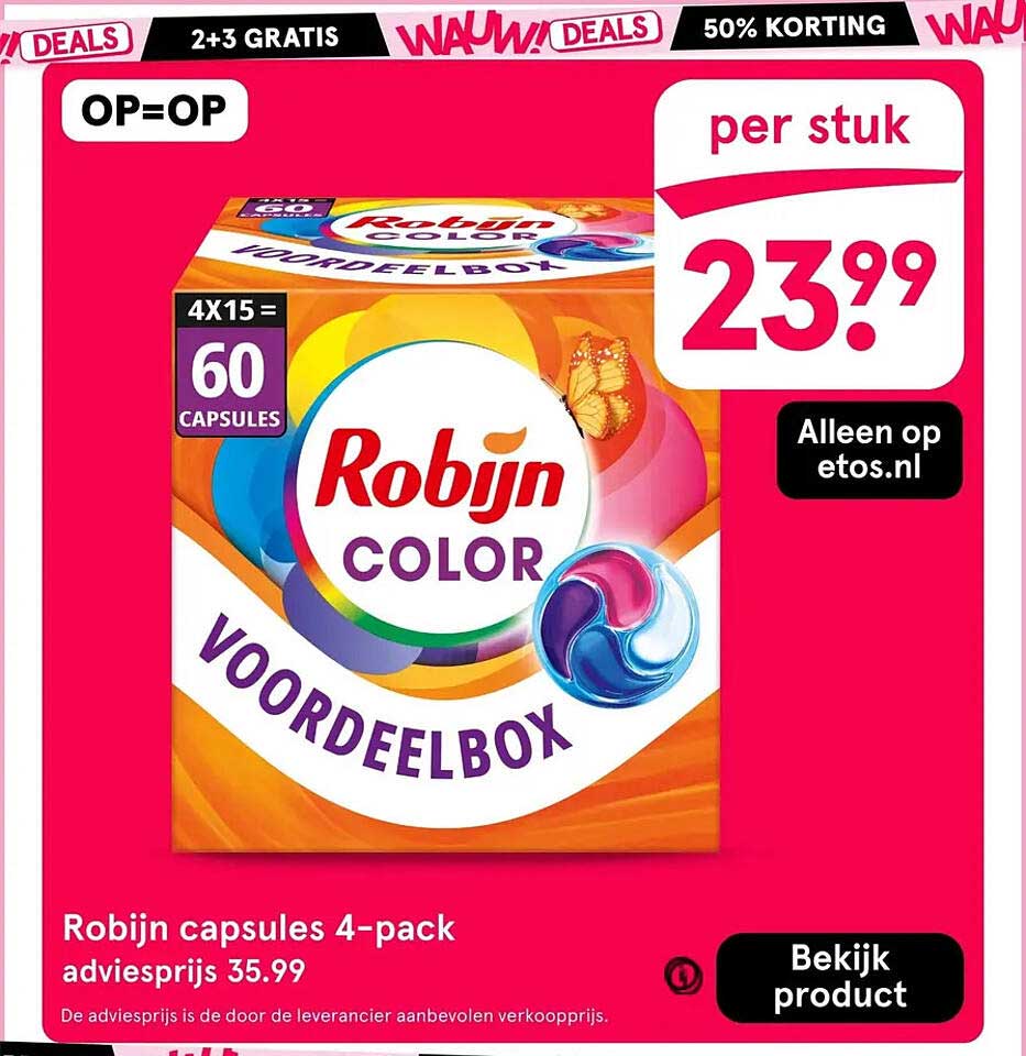 Robijn capsules 4-pack