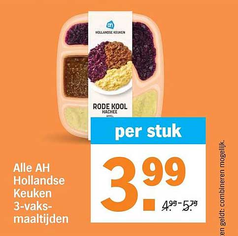 Rode kool hachee per stuk