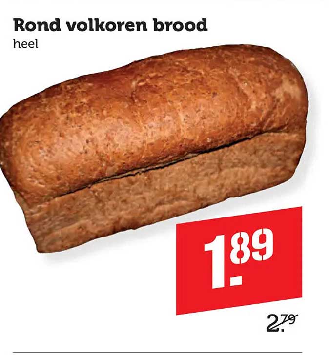 Rond volkoren brood heel