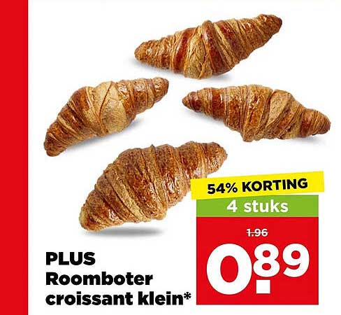 Roomboter croissant klein* 54% KORTING