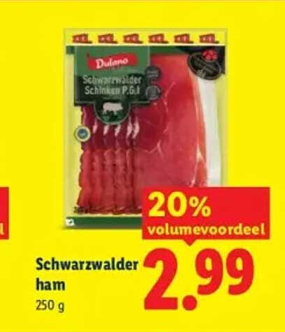 Schwarzwalder ham 20% volumevoordeel