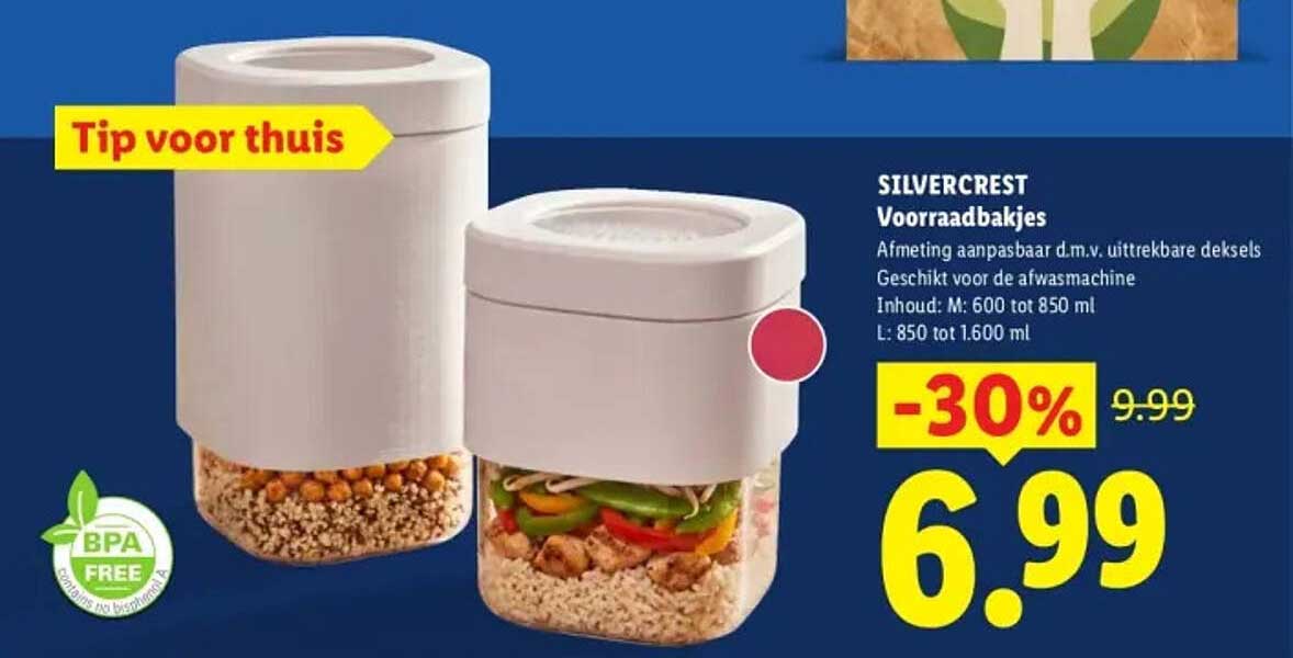 SILVERCREST Voorraadbakjes -30%