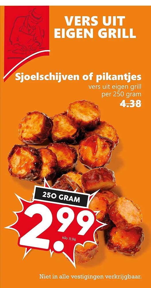 Sjoelschijven of pikantjes vers uit eigen grill per 250 gram