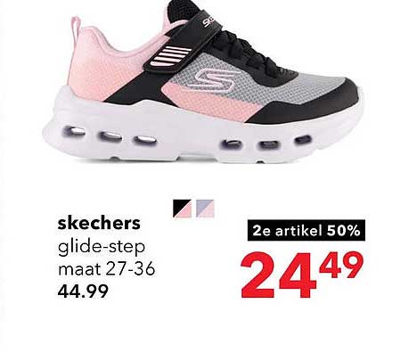 skechers glide-step maat 27-36 2e artikel 50%