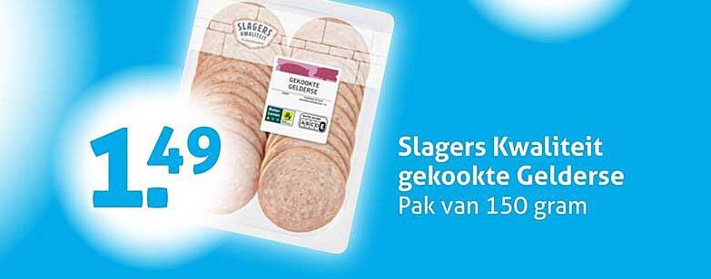 Slagers Kwaliteit gekookte Gelderse Pak van 150 gram