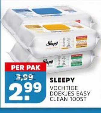 SLEEPY VOCHTIGE DOEKJES EASY CLEAN 100ST