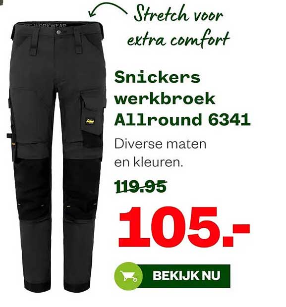 Snickers werkbroek Allround 6341