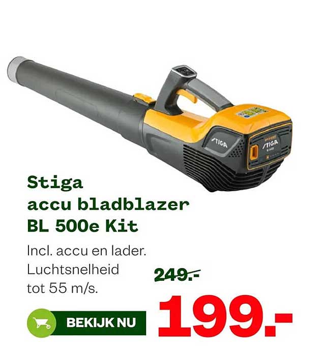 Stiga accu bladblazer BL 500e Kit