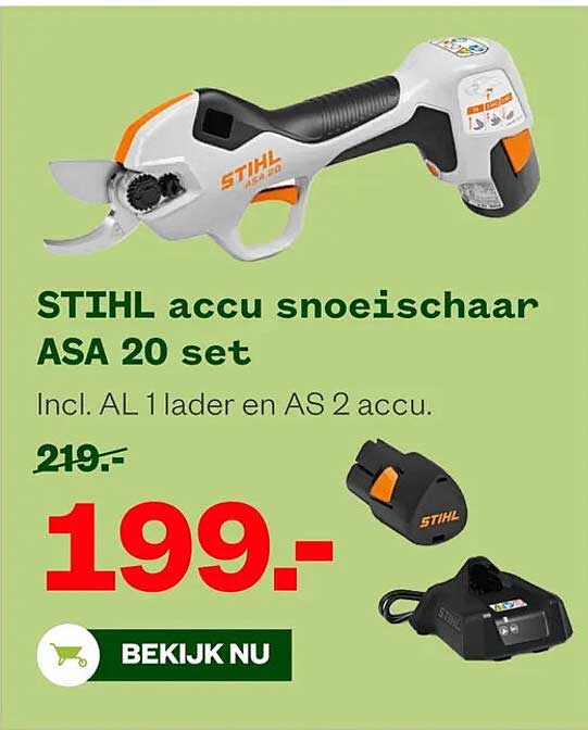 STIHL accu snoeischaar ASA 20 set
