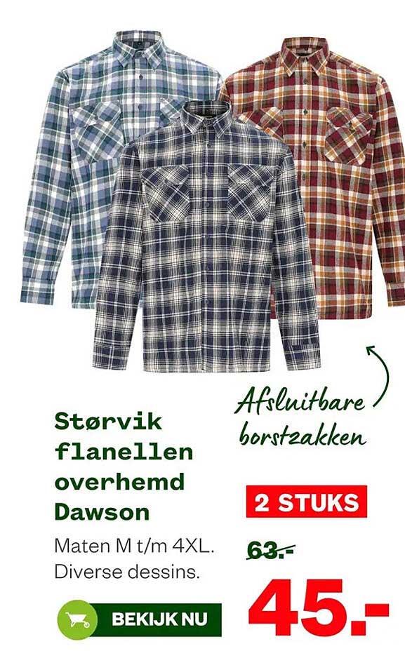 Størvik flanellen overhemd Dawson