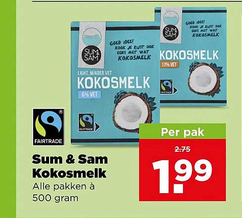 Sum & Sam Kokosmelk