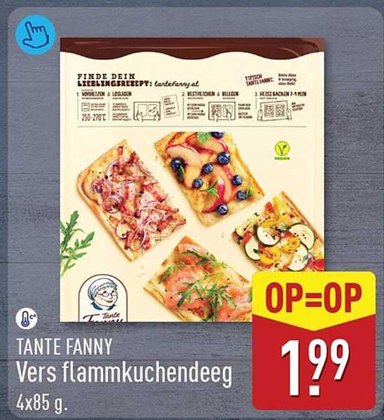 TANTE FANNY Vers flammkuchendeeg 4x85 g. OP=OP