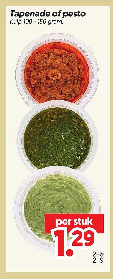 Tapenade of pesto