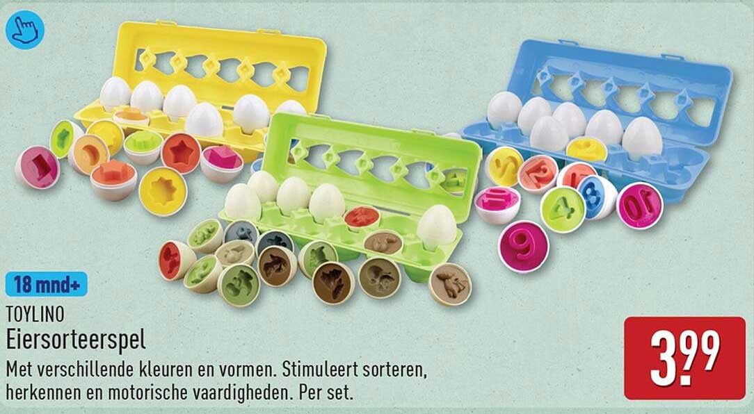 TOYLINO Eiersorteerspel