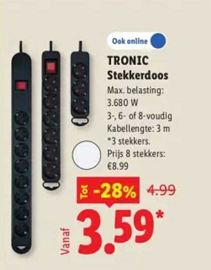 TRONIC Stekkerdoos
