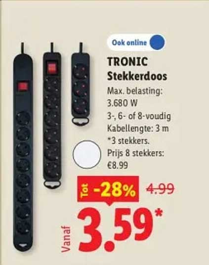 TRONIC Stekkerdoos