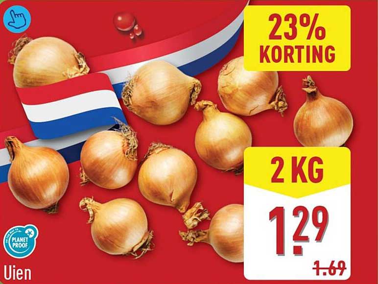 Uien 23% korting