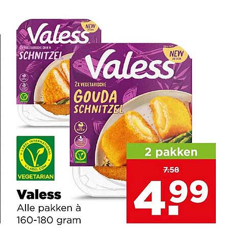 Valess Alle pakken à 160-180 gram