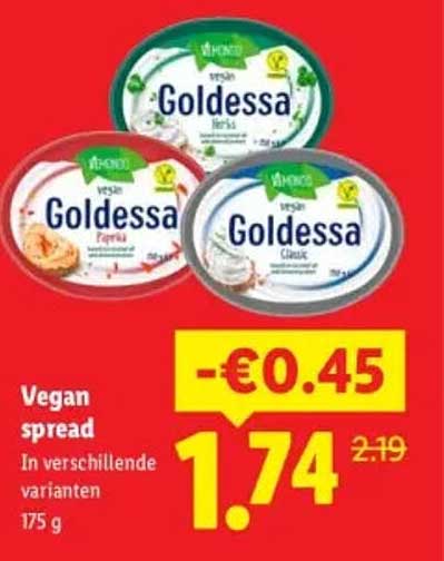 Vegan spread in verschillende varianten 175 g