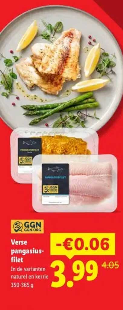 Verse pangasius-filet
