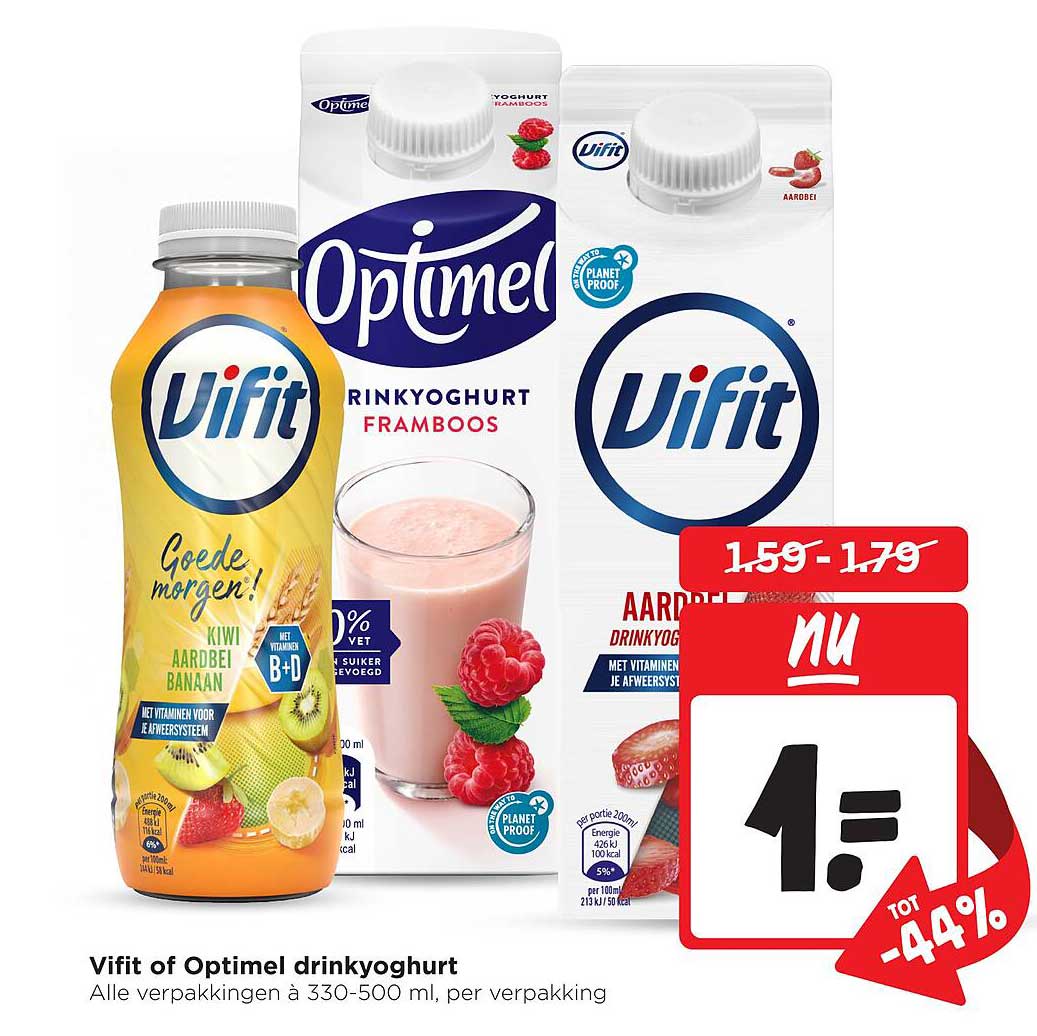 Vifit of Optimel drinkyoghurt