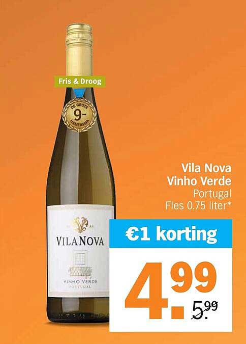 Vila Nova Vinho Verde Portugal Fles 0,75 liter* €1 korting