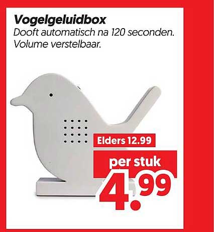 Vogelgeluidbox