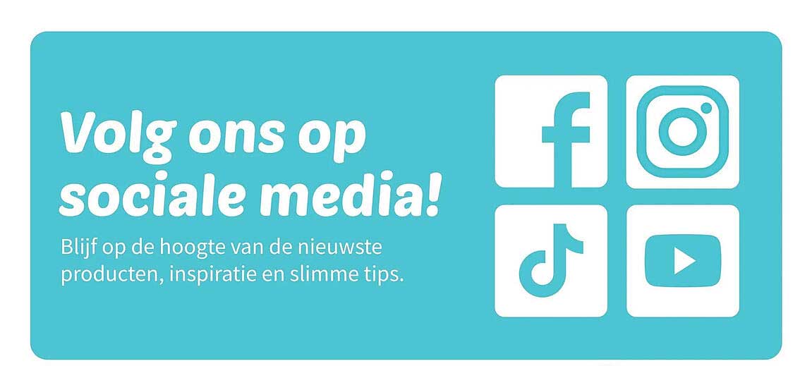 Volg ons op sociale media!
