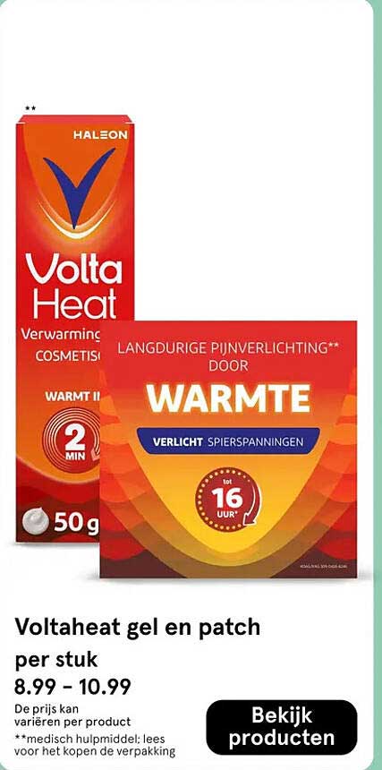 Voltaheat gel en patch per stuk