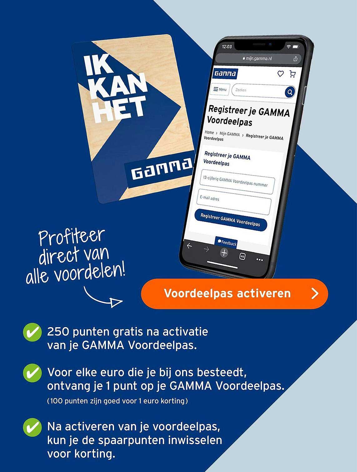 Voordeelpas activeren