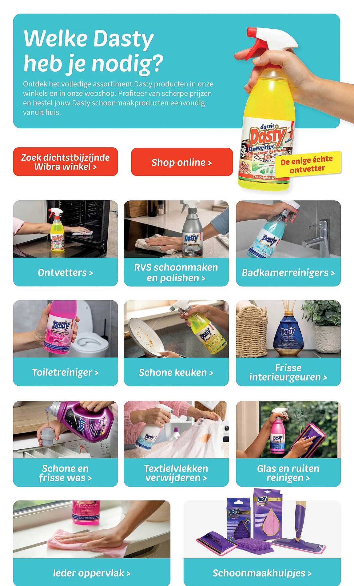 Welke Dasty heb je nodig?
