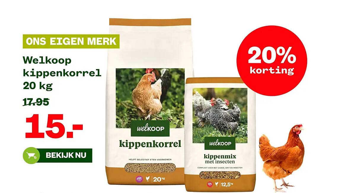 Welkoop kippenkorrel 20 kg