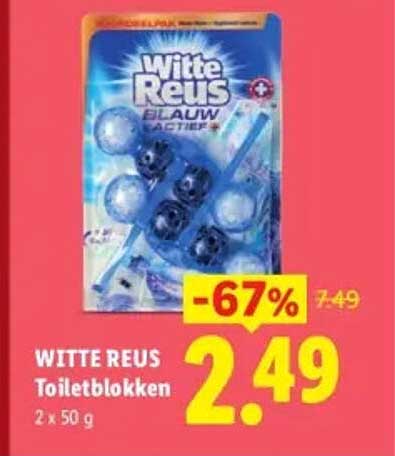 Witte Reus Toiletblokken 2 x 50 g