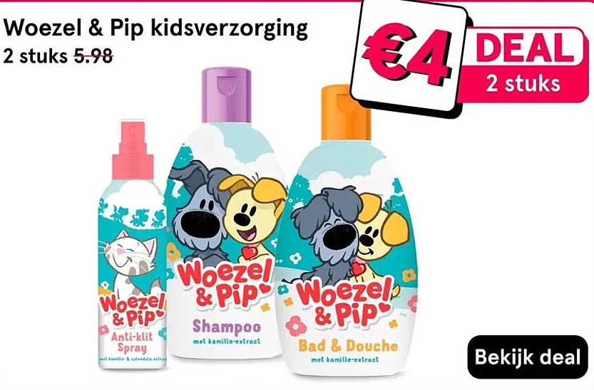 Woezel & Pip kidsverzorging 2 stuks