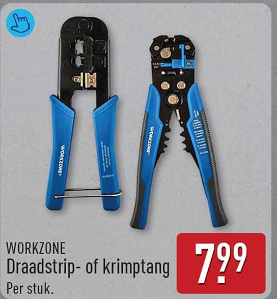 WORKZONE Draadstrip- of krimptang