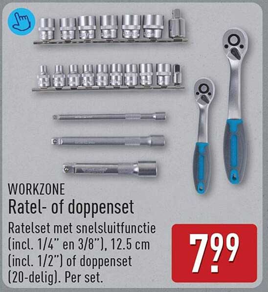 WORKZONE Ratel- of doppenset
